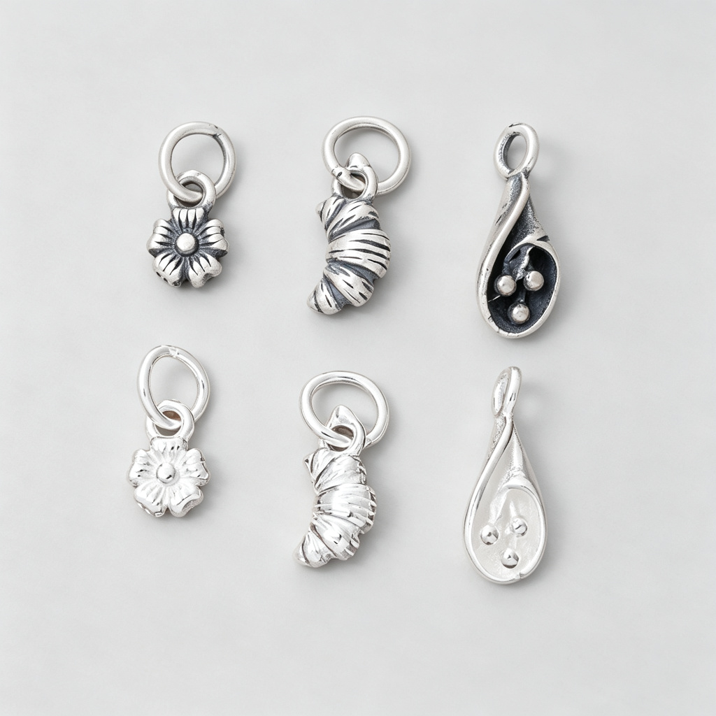 Jewelry Making In La - Dijes pequeños de plata 925, estilo