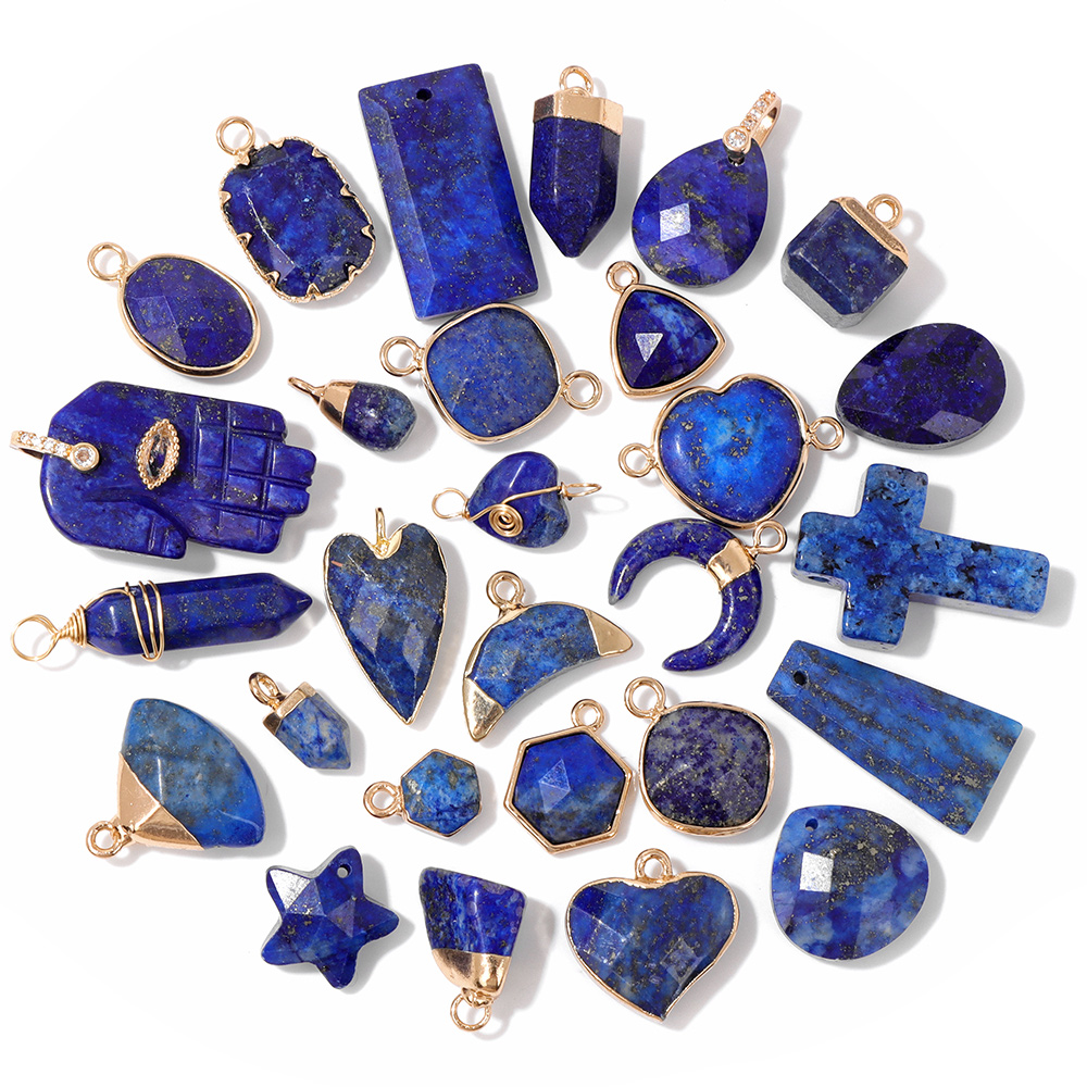 Colgante de Piedra de lapisláz - Jewelry Making Gemstones reseña y precio