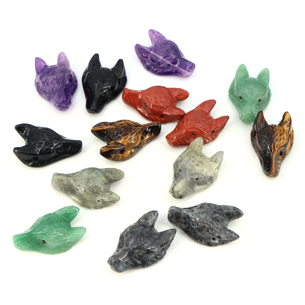 Colgante de piedra con cabeza  - Jewelry Making Gemstones reseña y precio