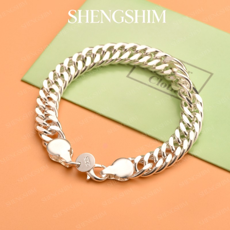 SHENGSHIM, pulsera de cadena d - Lobster Clasp Silver reseña y precio