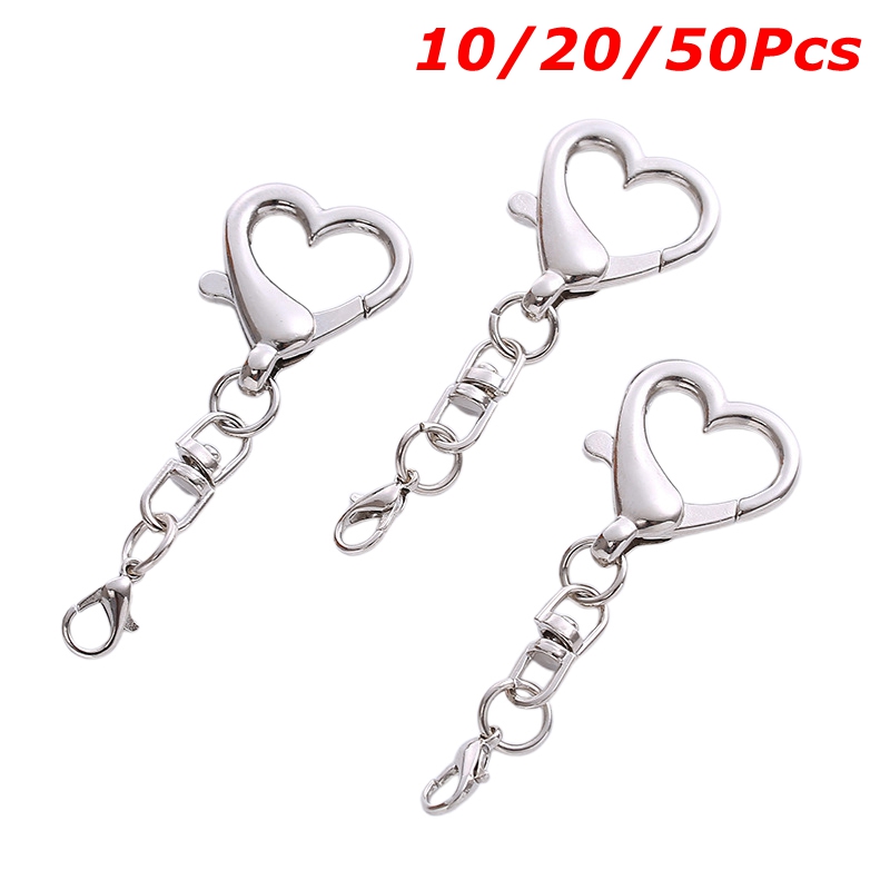 10/20/50 piezas de aleación ún - Lobster Clasp Silver reseña y precio
