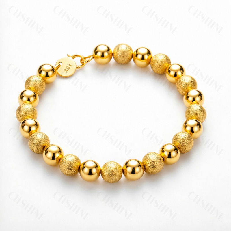 Pulsera de cuentas lisas y mat - Lobster Clasp Silver reseña y precio