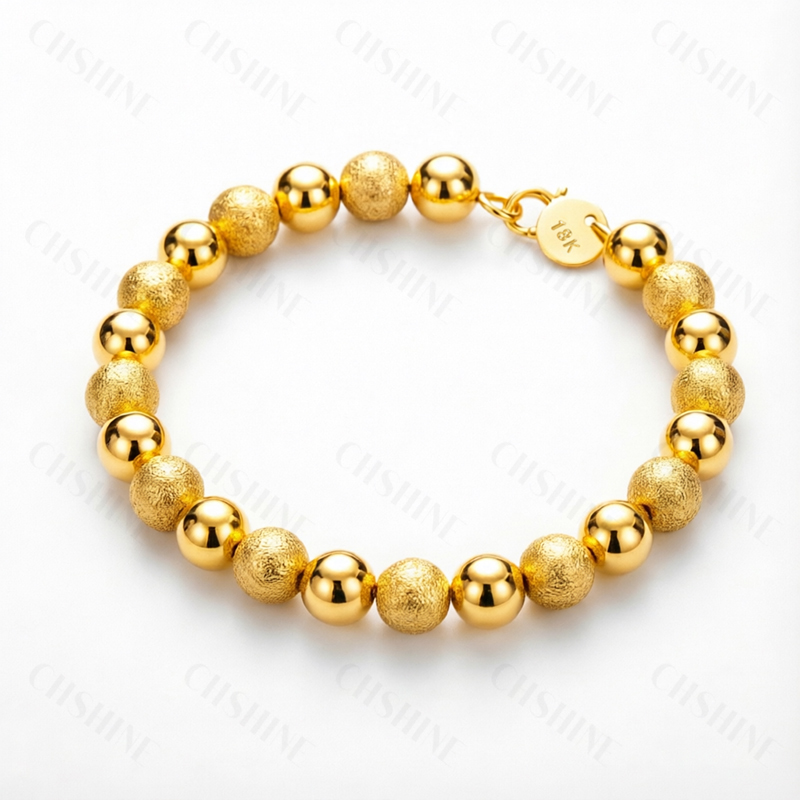 Pulsera de cuentas lisas y mat - Lobster Clasp Silver reseña y precio