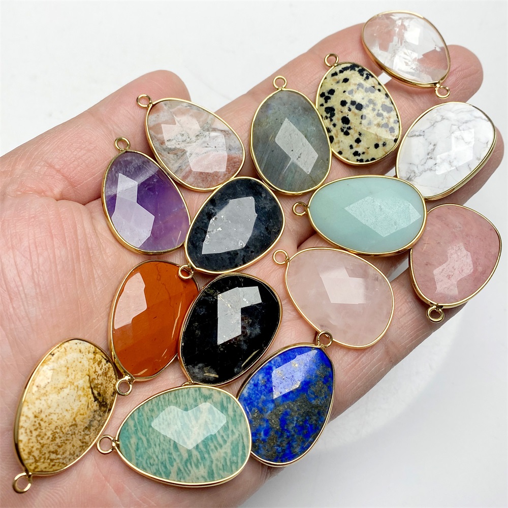 Colgante de piedra con forma d - Jewelry Making Gemstones reseña y precio